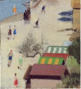 Clarice Beckett Sandringham Beach oil painting